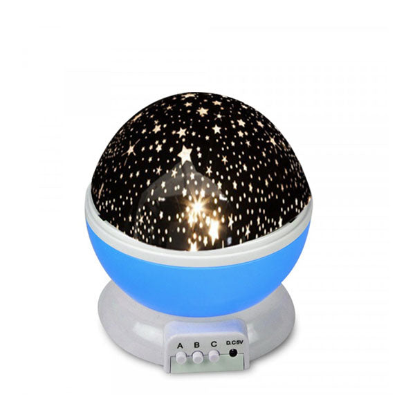 Star Moon Sky Night Projector Light Lamp Kids Bedroom Blue