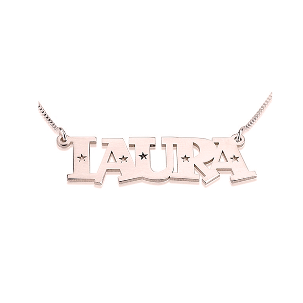 Stars Name Necklace