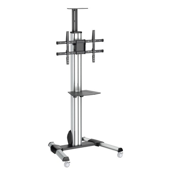 Startech Display Cart 1 Shelf  4 Casters Black Silver For 1 Device