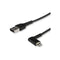 Startech 2M Lightning Usb Data Cable Mfi Certified Black Angled