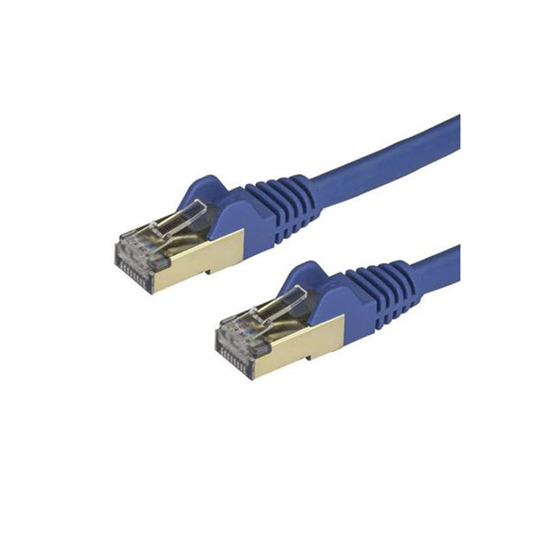Startech 0.5M Blue Cat6A Ethernet Cable Stp