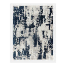 Steel Blue Polyester With Cotton Backing Rug 160 X 220Cm
