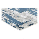 Steel Blue Polyester With Cotton Backing Rug 160 X 220Cm
