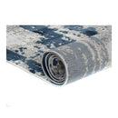 Steel Blue Polyester With Cotton Backing Rug 160 X 220Cm
