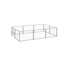 Steel Dog Kennel Silver 6