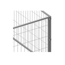 Steel Dog Kennel Silver 6