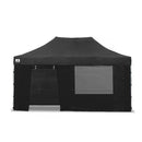 Steel Frame Pop Up Gazebo Black