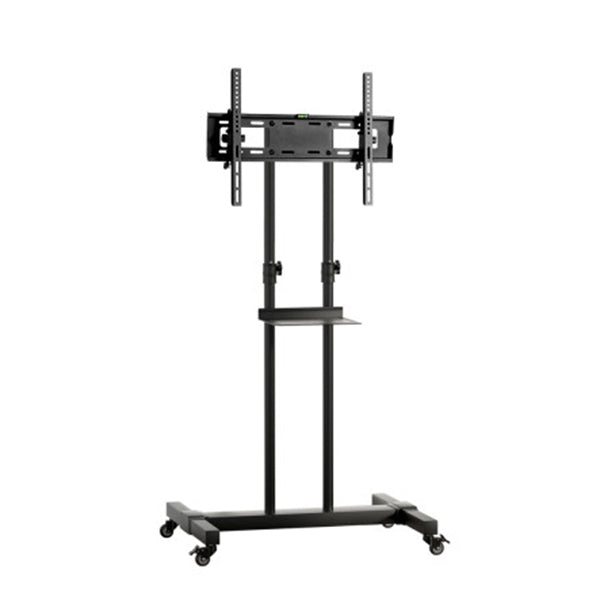 Steel Mobile Tv Stand Cart Height Adjust Up To 65 Inch Screens 40Kg