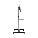 Steel Mobile Tv Stand Cart Height Adjust Up To 65 Inch Screens 40Kg