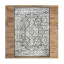 Stella Light Grey Hallway Runner Machine Knotted Rug