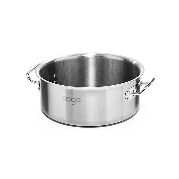 17L Top Grade Thick Stainless Steel Stockpot Without Lid
