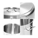 17L And 50L Top Grade Thick Stainless Steel Stockpot