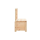 Storage Bench Solid Pine Wood 120 Cm