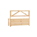 Storage Bench Solid Pine Wood 120 Cm