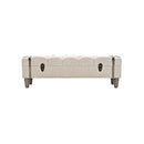 Storage Bench Solid Wood And Steel