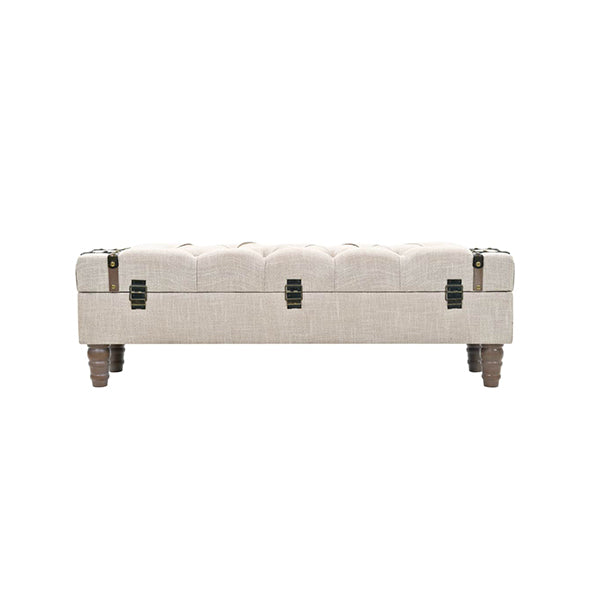 Storage Bench Solid Wood And Steel
