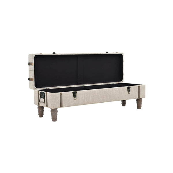 Storage Bench Solid Wood And Steel