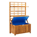 Storage Box With Trellis 99 X 55 X 160 Cm Solid Acacia Wood