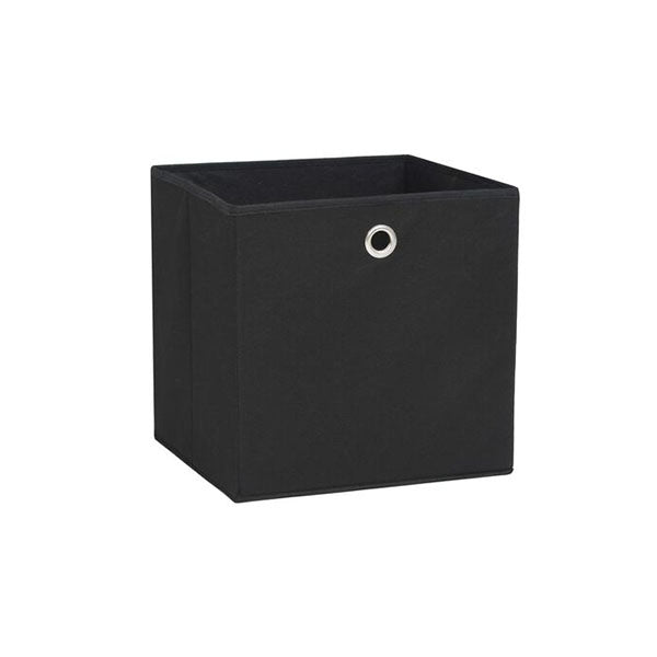 Storage Boxes 10 Pcs Non Woven Fabric 32 X 32 X 32 Cm Black
