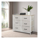 Storage Cabinet Tower Chest Of Drawers Dresser Tallboy 5 Drawer Beige
