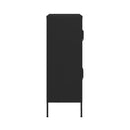 Storage Cabinet Black Steel