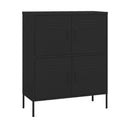 Storage Cabinet Black Steel