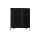 Storage Cabinet Steel Black