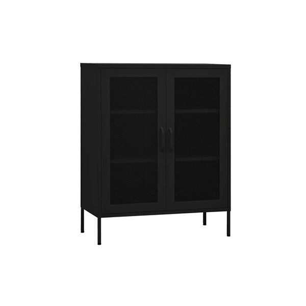 Storage Cabinet Steel Black
