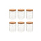 Storage Glass Jars With Cork Lid 6 Pcs 650 Ml