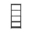 Storage Shelf 5 Tier Black 142 X 38 X 170 Cm Plastic