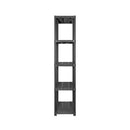 Storage Shelf 5 Tier Black 142 X 38 X 170 Cm Plastic