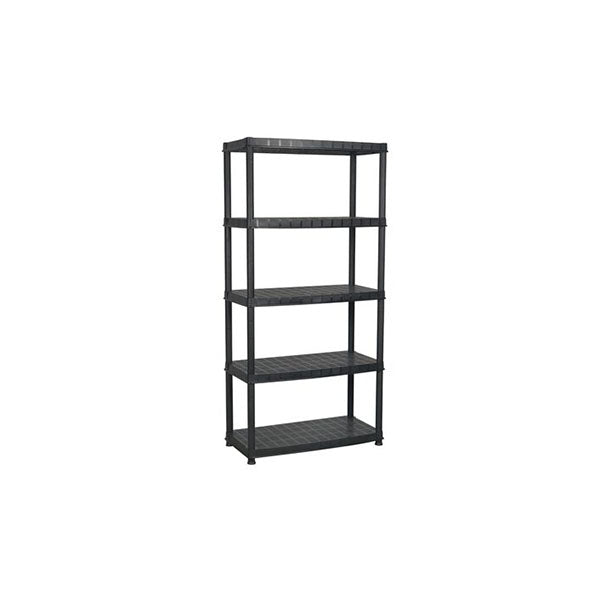 Storage Shelf 5 Tier Black 85 X 40 X 185 Cm Plastic