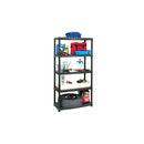 Storage Shelf 5 Tier Black 85 X 40 X 185 Cm Plastic