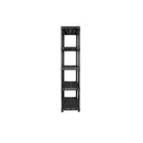 Storage Shelf 5 Tier Black Plastic