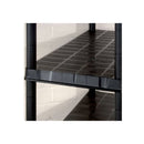 Storage Shelf 5 Tier Black Plastic