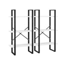 Storage Shelves 2 Pcs White 60 X 30 X 210 Cm Chipboard