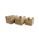 Storage Basket Set 3 Pieces Water Hyacinth