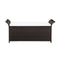 Storage Bench With Cushion 138 Cm Poly Rattan Brown