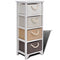 Storage Cabinet 4 Drawers Wood