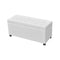 Storage Ottoman Artificial Leather White