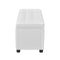 Storage Ottoman Artificial Leather White
