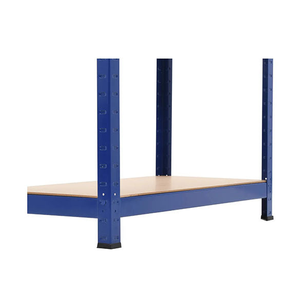 Storage Shelf Blue 80 X 40 X 160 Cm Steel And Mdf
