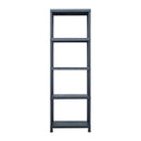 Storage Shelf Rack Black 125 Kg 60 X 30 X 180 Cm Plastic