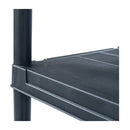 Storage Shelf Rack Black 125 Kg 60 X 30 X 180 Cm Plastic