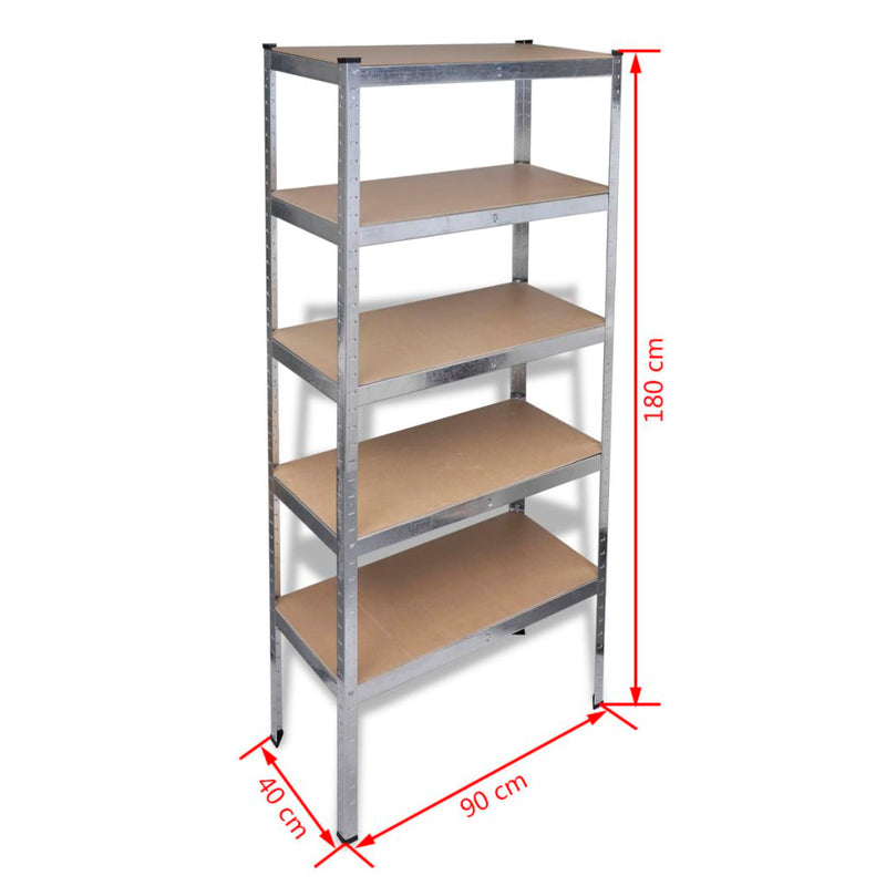 Storage Shelf (2 Pcs) - Silver