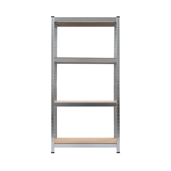 Storage Shelf Silver 80 X 40 X 160 Cm Steel And Mdf
