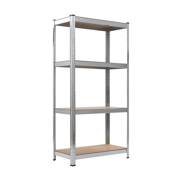 Storage Shelf Silver 80 X 40 X 160 Cm Steel And Mdf