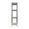 Storage Shelf Silver 80 X 40 X 160 Cm Steel And Mdf