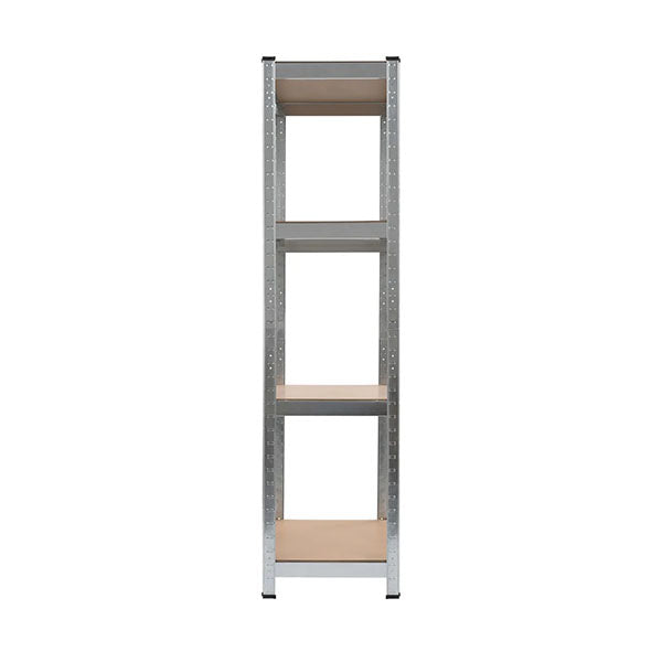 Storage Shelf Silver 80 X 40 X 160 Cm Steel And Mdf