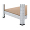 Storage Shelf Silver 80 X 40 X 160 Cm Steel And Mdf